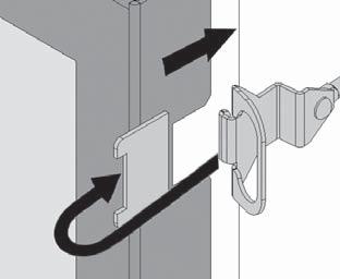 To ensure a safe operation: Double-check that the bottom of the window frame is correctly installed in the bottom support railing; Verify