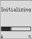 If Yes is selected, the following screen displays while performing the initializing process. When initializing is complete, the following screen displays.
