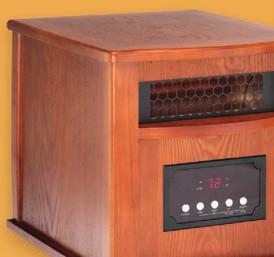 The Golden Designs Infrared Quartz Heater emits clean, ultra-efficient, and evenly distributed