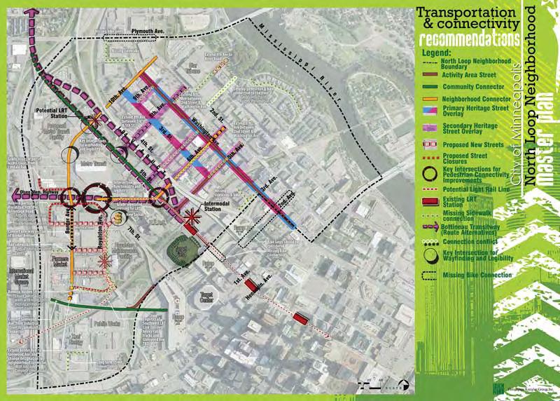 Clear pedestrian connections need to be made between the Royalston Station and the Minneapolis Farmers Market, Target Field, the Downtown office core, and to the residential areas of the neighborhood.