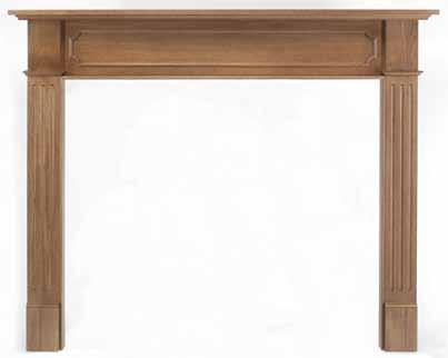 . No. 140 Classique shown painted. The focal point of the room Classique No. 140 Available Unfinished only. 140-50 140-56 Projection: 1.5 1.