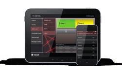 The burglar alarm system can be configured using the intuitive By-alarm Manager