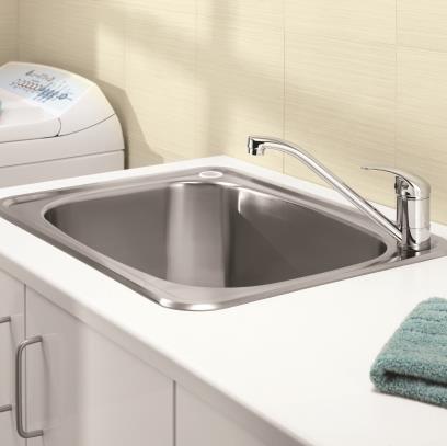 Troughs Cascade Flushline Laundry Tub 45L Stainless