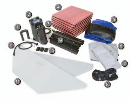 Comfort Line Products, Inc. PACKAGE CONTENTS Refer to the following picture and product checklist to verify that all parts of the spa have been received and are undamaged.