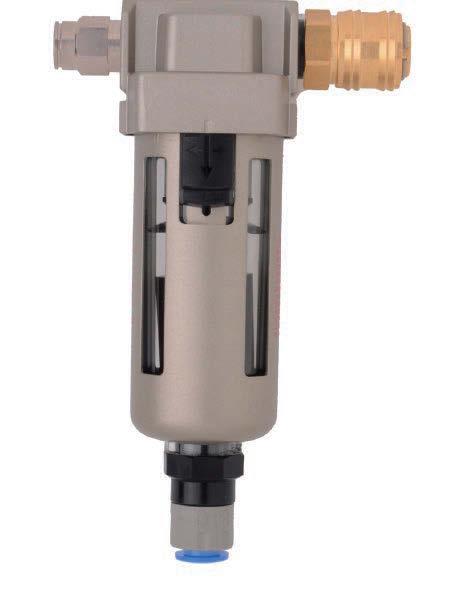 Automatic condensate drain Condensed water collects in the tanks of systems without a dry-air unit.
