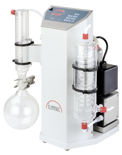 The package includes the MPC 095 Z vacuum pump, DBR-P vacuum regulator with dial gauge and vacuum hose to connect the pump to your rotary evaporator.