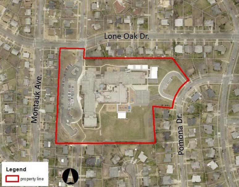RECOMMENDATION Staff recommends approval with the following comments to be transmitted to MCPS: Regrade and replant trees along the Lone Oak Drive frontage to allow for future installation of a