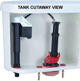 Reinstall the tank; tighten the tank/bowl nuts and washers. 0. Connect the water supply line.. Open the supply valve.. Test the tank by flushing.. Adjust the overflow water level.