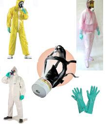 Gloves Protective Suits Level 1 Disposable Respiratory Masks Protective Boots Gloves Hard Hats