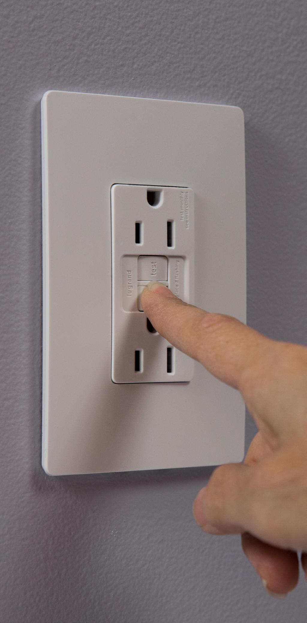 Solution 2: GFCI Receptacle with AFCI Breaker On kitchen and laundry room circuits, GFCI receptacles can be installed along with an AFCI circuit breaker, to provide easy reset available at the point