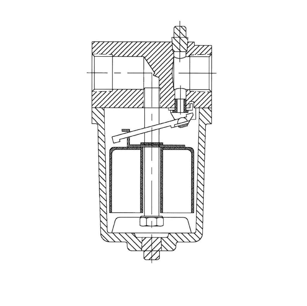 INVERTED BUCKET (HORIZONTAL) OPERATING FUNDAMENTALS TYPICAL DESIGN AND MATERIALS This schematic presents materials commonly used in various components of Sterlco Inverted Steam Traps.