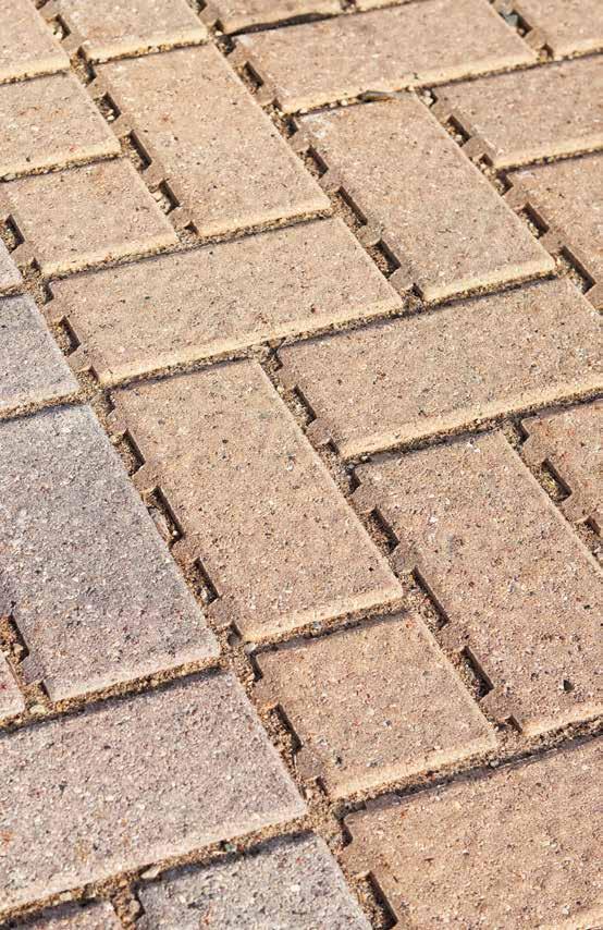 PERMEABLE PAVERS Permeable pavers take pressure off of storm water drainage systems while reducing