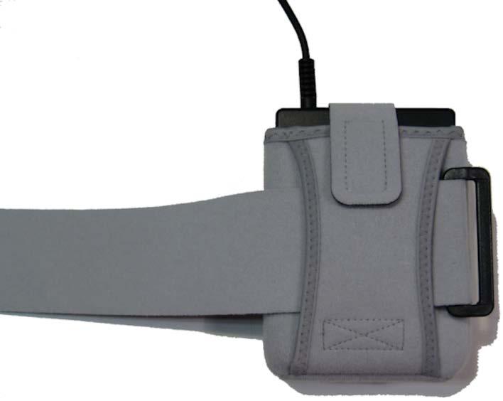 Page 22 Using the optional chest or arm strap with a Transcend P 4 or P 8 Battery Slide