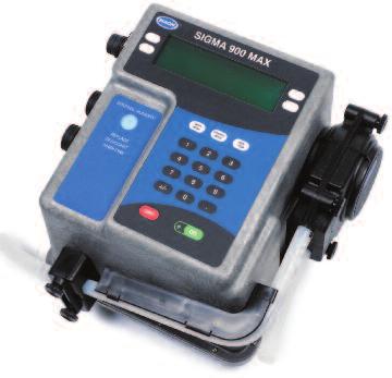 Use the Hach Sigma 900MAX sampler to monitor and log rainfall, level, flow, velocity, temperature, ph or ORP, with 12 data logging channels.