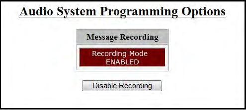 jpg The ECC allows up to 14 recorded messages. These custom messages can be recorded using the local microphone, external audio input, or via USB port using a third party audio editing program.