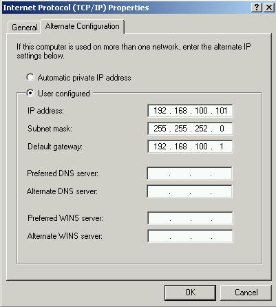 2.3.3.2 Alternate IP-address 4. Repeat steps 1 and 2 of section Allocate fix IP-address. Choose the option Obtain and IP address automatically (which is the default setting).
