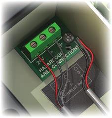 Wall-mount (NEMA 4X box) current input (transmitter) connections 1.