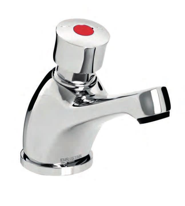 Single Basin Soft Touch Timed Flow Tap (with low regulator) Z / C BREEAM compliant timed low soft touch single basin tap.
