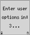 User Options Menu 1. To enter the user options menu, press and hold G and H simultaneously as the detector beeps and flashes to the corresponding countdown. 3.
