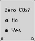 User Manual When auto zero for the other sensors is complete, the following screen displays. 3b) Apply N 2 to zero the CO 2 sensor.