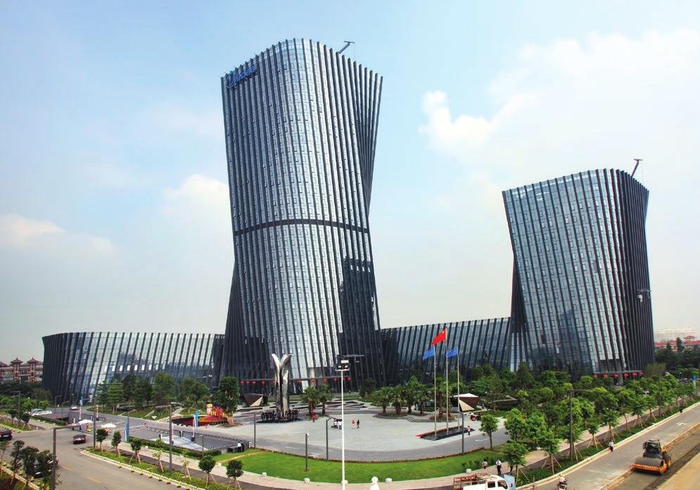 Midea has its headquarters in Guangdong Province, China, which covers over one million square metres (pictured above).