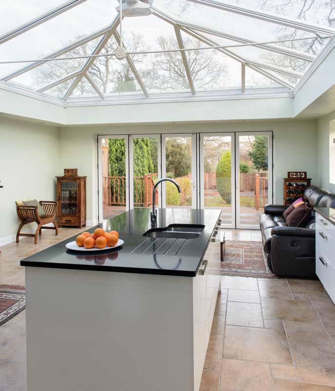 CHOOSING A SUPPLIER Anglian Home Improvements has been manufacturing and building conservatories for 30 years and is the only company in the UK to have an accreditation for its roofing system.
