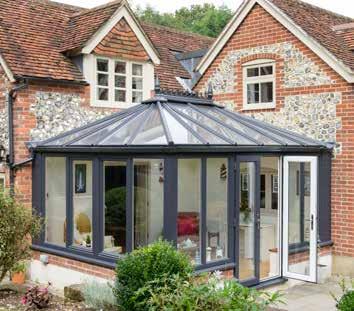DO I NEED A CONSERVATORY, ORANGERY OR AN EXTENSION? Conservatory Mainly glass structure with minimal brick detail.