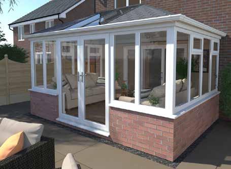 Tiled-roof extensions cleverly combine the benefits of a traditionallooking conservatory with flexible roofing options that are finished with slate-effect tiles.