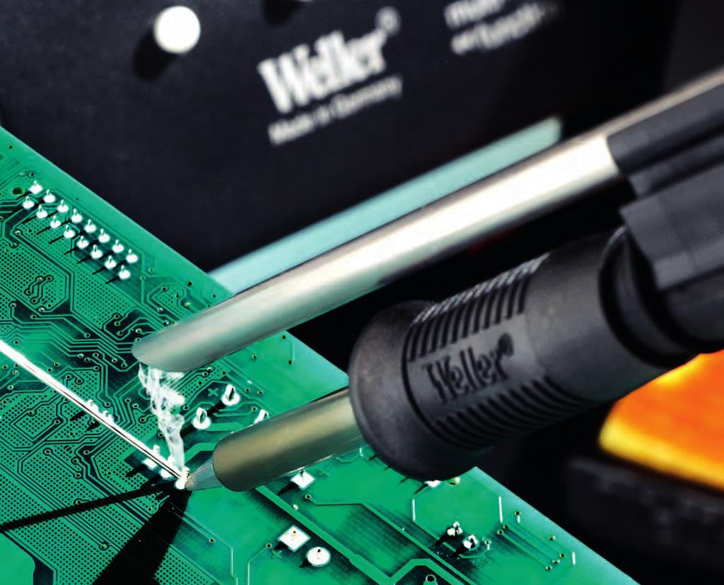 Tip Extraction Tip Extraction Weller FE (Fume Extraction) soldering irons have a smoke tube adapted to the handle.