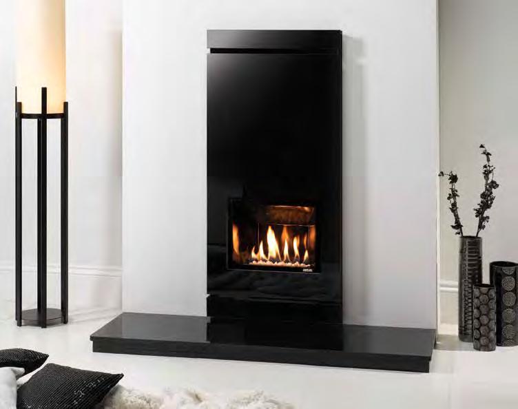 E-Studio TM high efficiency UP TO 82% Conventional and Balanced flue High efficiency fire with virtually invisible glass front Radiant heating - plus convection system for added efficiency Heat