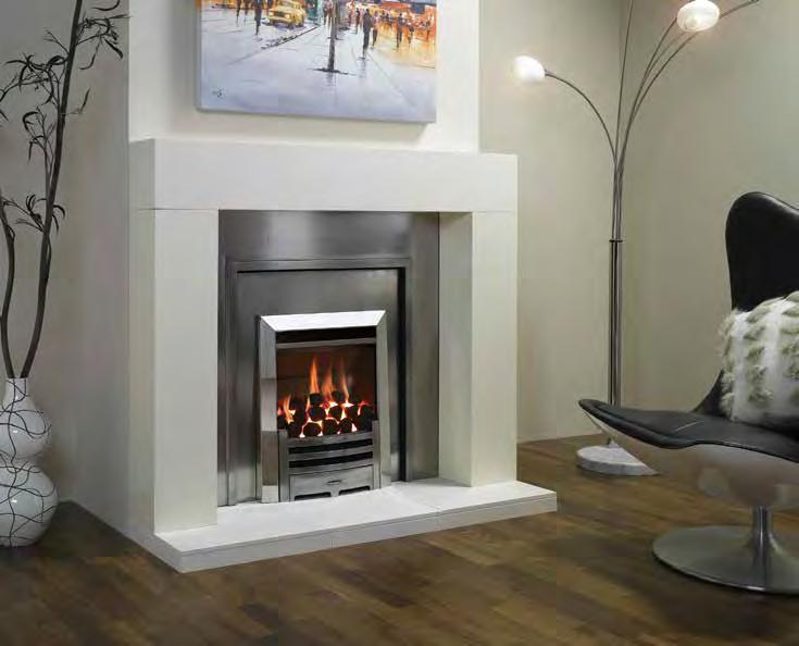 VFC Convector Conventional flue Fits into standard 410 x 560 x 250mm (w x h x d) fireplace opening VFC (Variable Flame Control) system Radiant heating - plus convection system for added efficiency