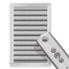 Effective June 2011 Options Motorization For surcharge, see Options Pricing Available with Radio Frequency (RF) only Allows for easy operation of hard-to-reach or large windows Provides safety, no