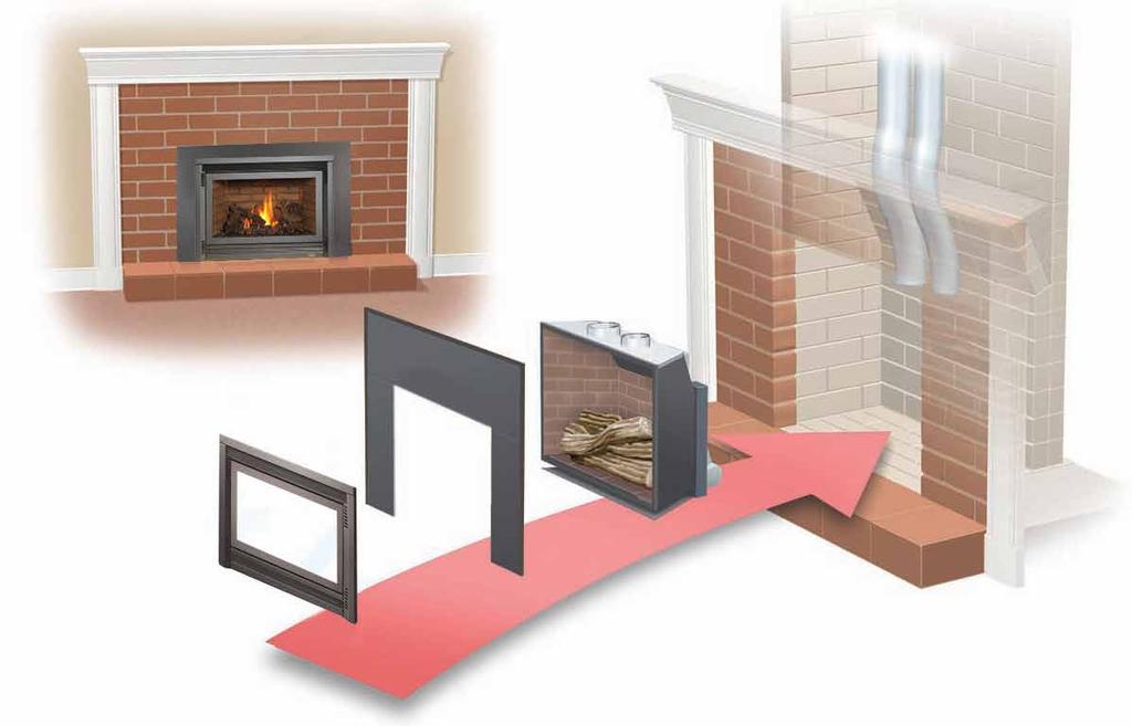AN INSERT FOR EVERY FIREPLACE Turn Your Fireplace Into An Efficient Heat Source Avalon s gas inserts allow you to enjoy a gorgeous, glowing fire without losing heat out of your chimney.