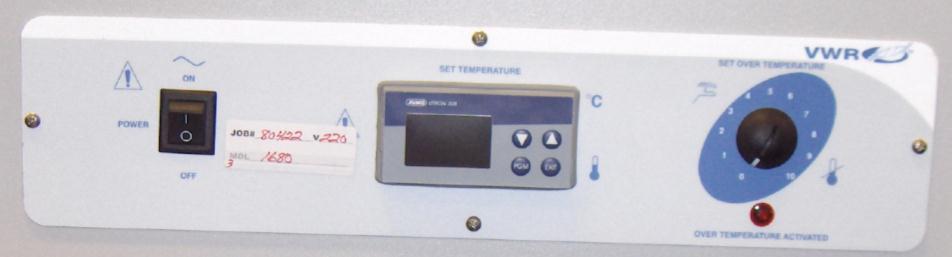 Section 4 CONTROL PANEL OVERVIEW 4.1 Power Switch: The main power I/O (on/off) switch controls all power to the unit and must be in the I/ON position before any systems are operational. 4.2 High Limit Safety Thermostat: The High Limit Safety is an independent temperature control that must be adjusted by a flat-head screw driver.