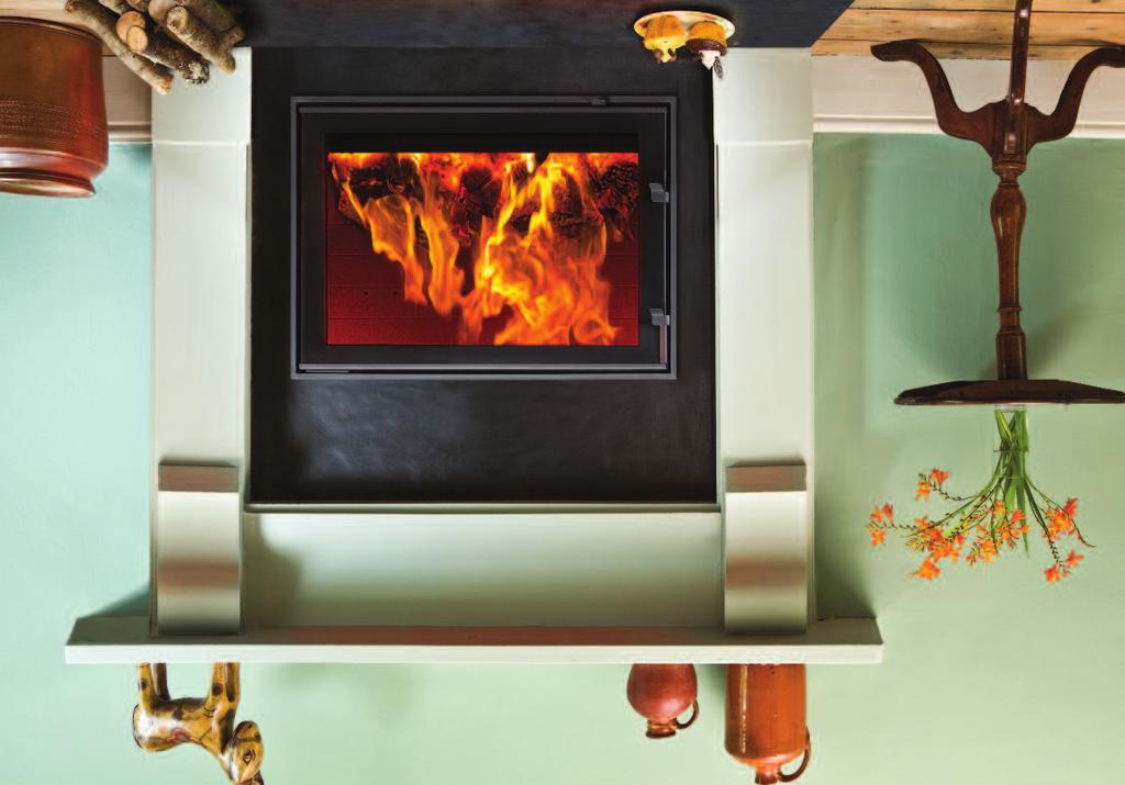 RH 14 l Woodfire RH inset stoves This well designed stove can be built higher up in the wall to create a contemporary look or it can be set in a fire surround to give the best of both worlds the feel