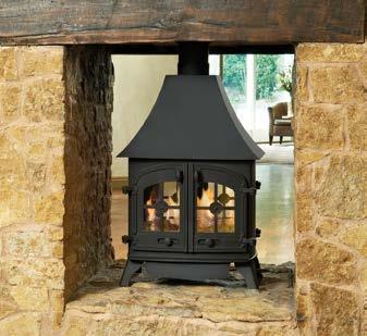 Made from traditional cast iron that allows heat to be diffused slowly and steadily, the Devon double-sided has a realistic log fuel effect for the ultimate traditional stove ambiance.