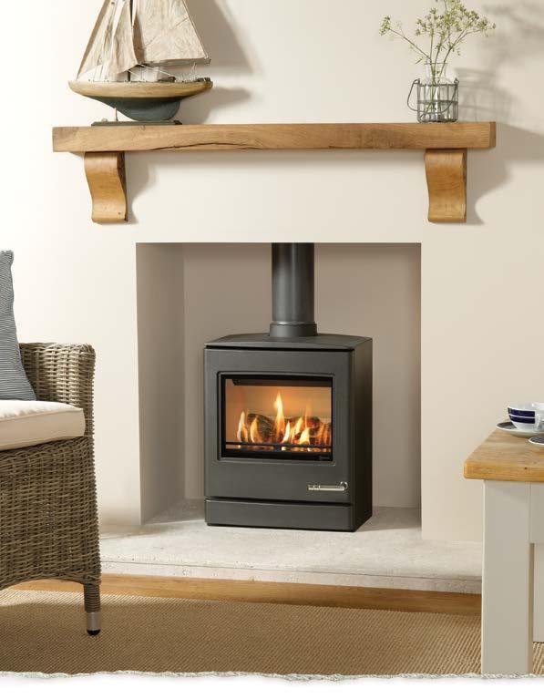 Conventional and balanced flue options Highly realistic log effect Radiant heat to quickly warm up your room Manual or remote control options Variable heat output 1.9-3.