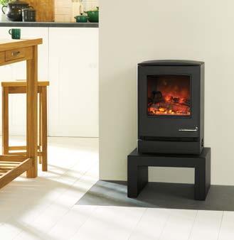 You can even enjoy the enticing flame visuals without the heat! Finished in Metallic Black with subtle stainless steel detailing, the CL3 exudes style and functionality in equal measure.