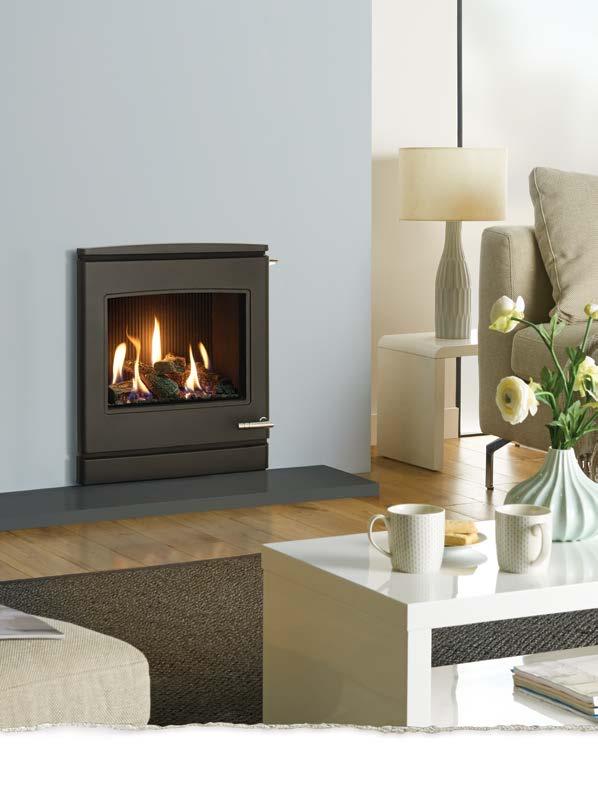 The balanced flue* version has a slimline firebox that offers a simplified and more versatile installation option.