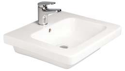 sectors excluding healthcare Langley wall hung basin 500 CTH LLWB102 Centre taphole only with an overflow High end