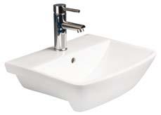 34 LANGLEY 35 Langley semi-recessed basin 500 CTH LLWB104 Centre taphole