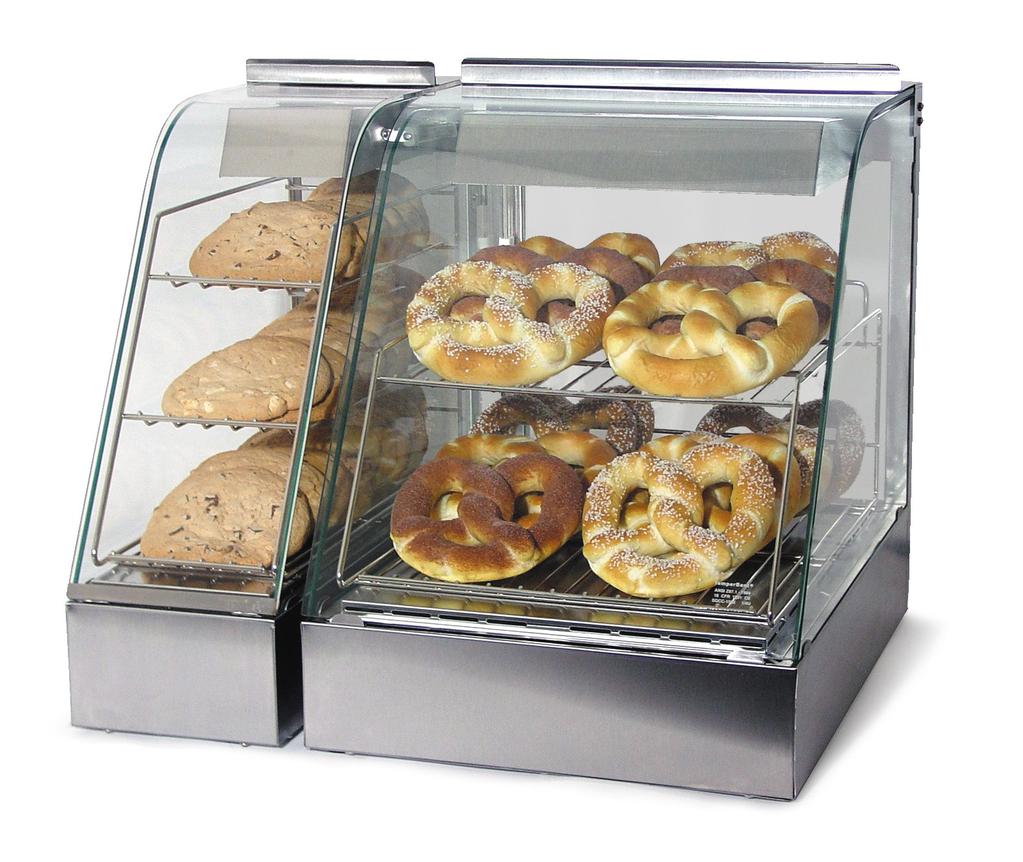 FOOD WARMING/MERCHANDISING CABINET MODEL 323HH (15 ) & 323HH-7 (7 ) (*Above photo shows a 15 & 7 model side by side) With the ability to hold a point-of-purchase advertisement, these sleek, compact