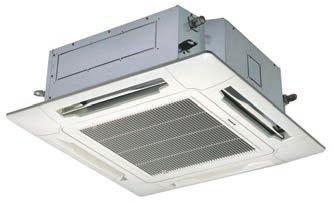 MU series 4-way ceiling cassette 33" x 33" with condensate pump S-24MU1U6 / S-36MU1U6 Panasonic s 4-Way semi-concealed ceiling units are flexible, efficient and space-saving.