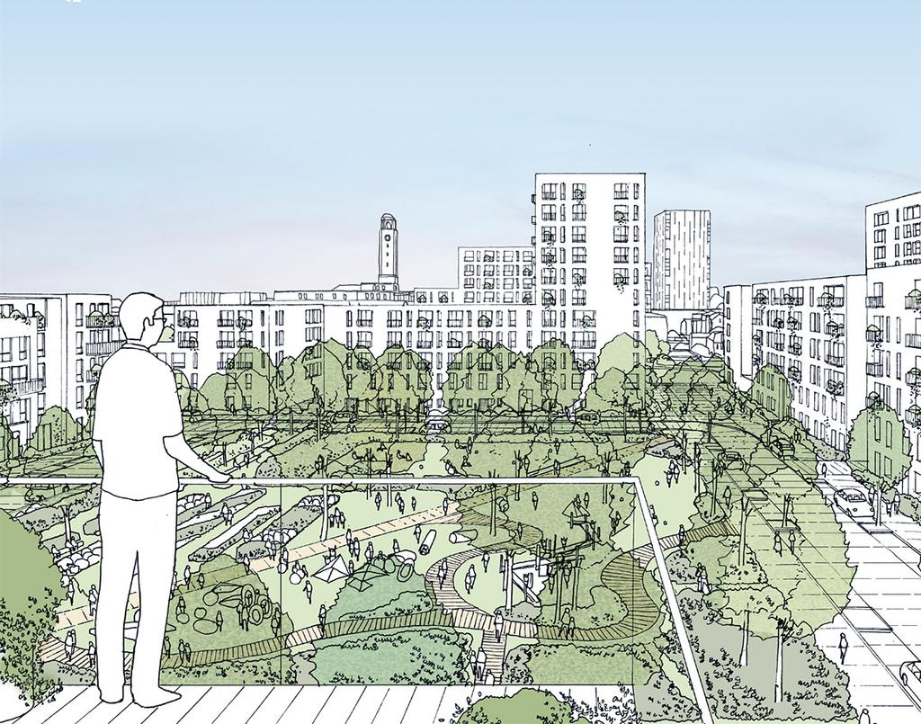 East Thames Group a housing association and charity working in east London and Essex are Design sketches working together to regenerate the eastern end of