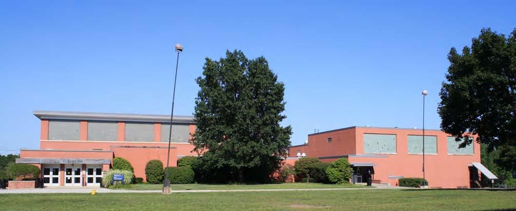 Photo 3. South view of Pelz Gymnasium, camera facing north.