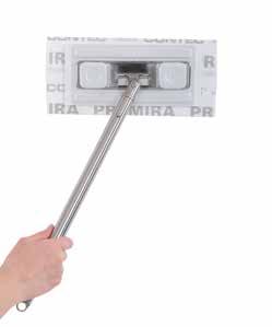 PREMIRA Tight Quarters Mop Small but mighty microfiber for confined spaces and smaller jobs Made from our advanced microfiber material, Premira Tight Quarters Mop pads are conveniently sized for hard