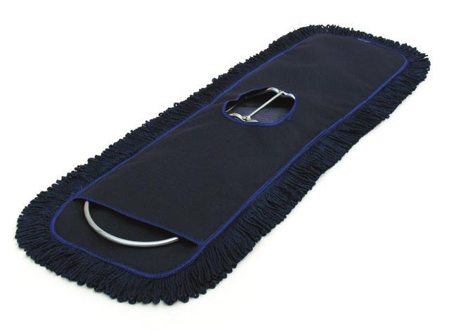 to your required length Eliminates having to inventory various dust mop sizes Velcro backing fits any standard microfiber frame