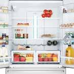 Clever engineering allows it to be installed with minimum gaps on the sides meaning maximum storage for all fresh produce. Wide open fridge space You can never have too much space.