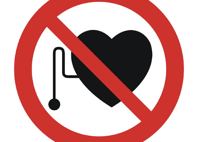 pacemakers To prohibit a person from passing through a device that