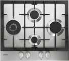 30 Cooktops. Gas cooktops (continued) Width 90 cm The cooktop can be surfacemounted.
